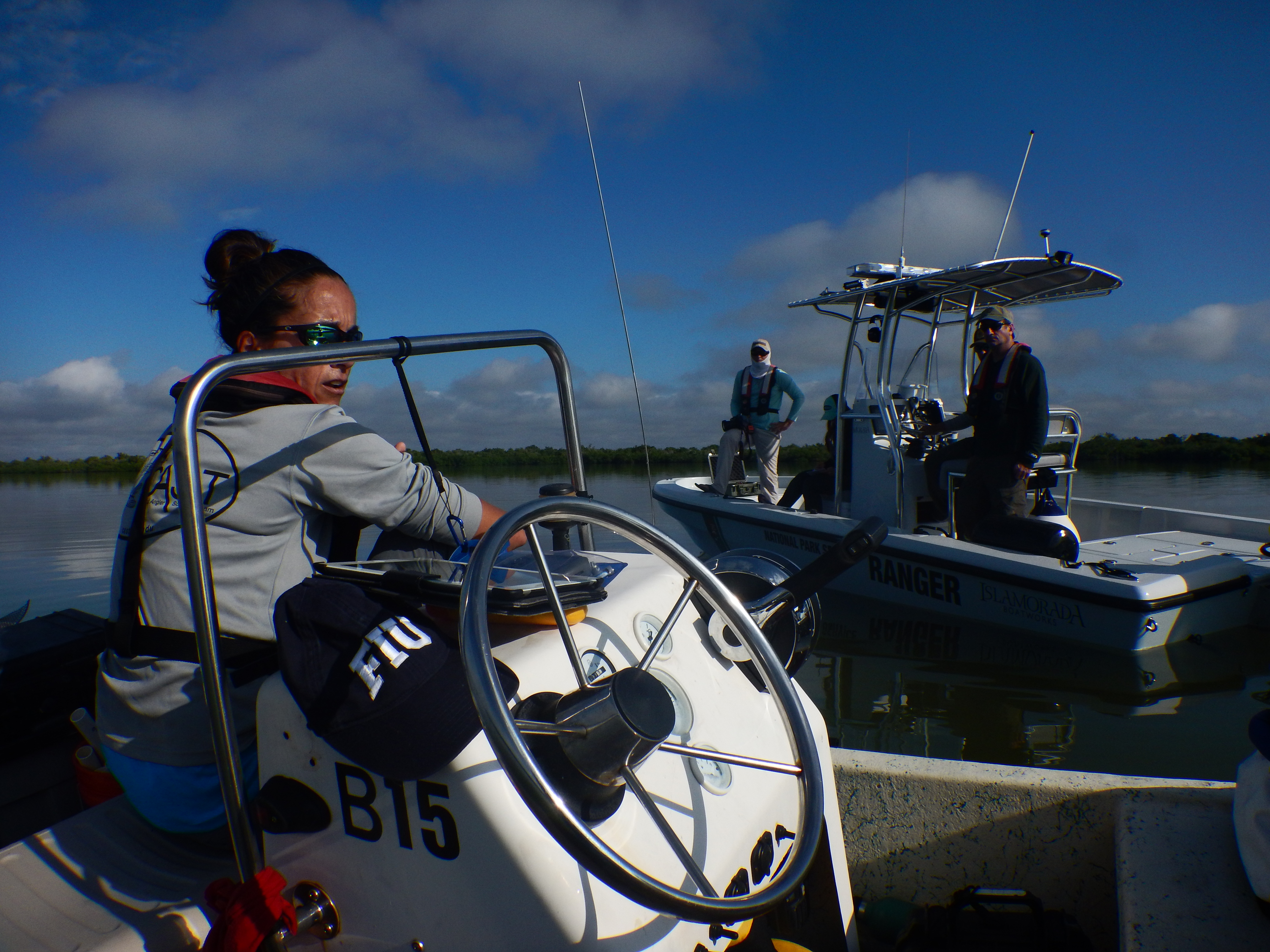 Dr. Rehage captioning for one of many FIU research excursions.